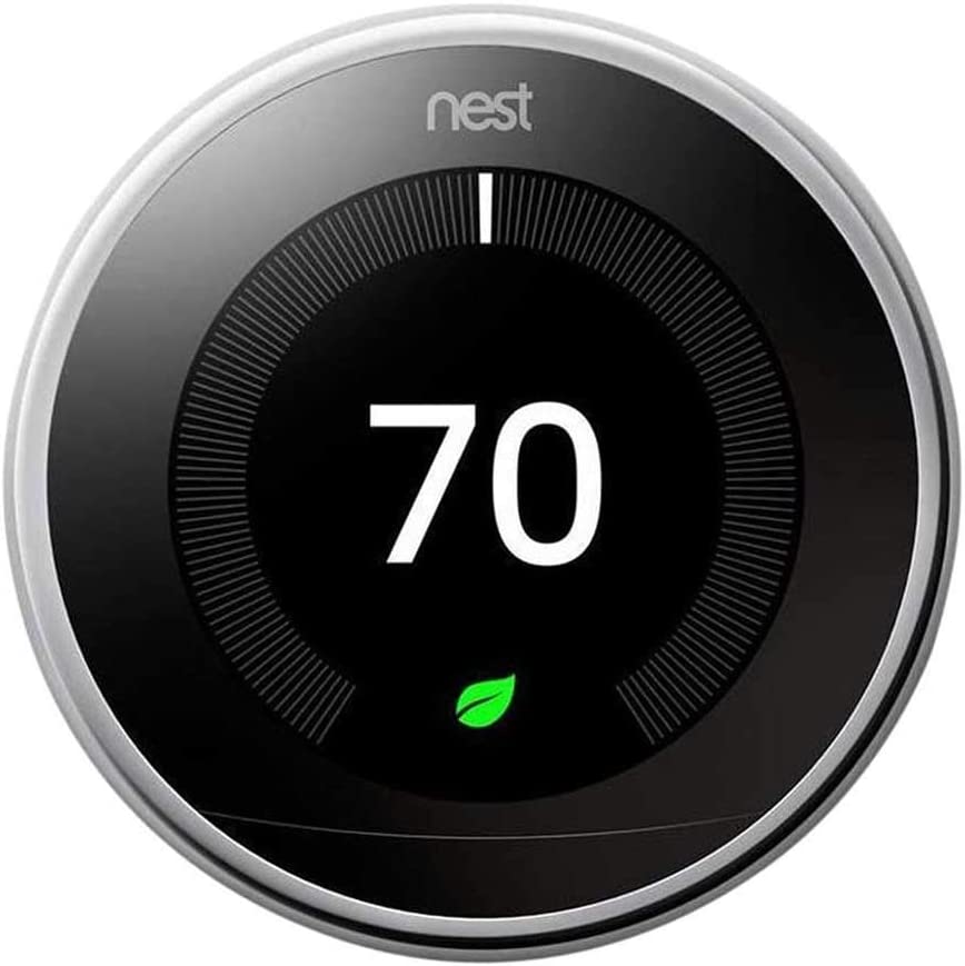 Nest 3rd Generation learning programmable Thermostat Polished Steel T3019US in Muscat Oman Nest 3rd Generation learning programmable Thermostat Polished Steel T3019US in Muscat Oman