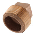1" Brass Plug, Cored (Lead Free) in Muscat Oman