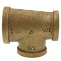 1" x 3/4" x 3/4" Reducing Brass Tee (Lead Free) in Muscat Oman