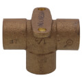 1/2" C X C X C Cast Brass Drop Ear Tee (Lead Free) in Muscat Oman