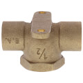 1/2" C x C x F Cast Brass Drop Ear Tee (Lead Free) in Muscat Oman