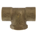 1/2" x 1/2" x 3/8" C x C x F Cast Brass Tee (Lead Free) in Muscat Oman