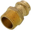 3/4" x Copper Press x 1" MIP DZR Brass Transition Adapter (Lead Free) in Muscat Oman