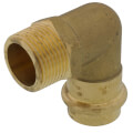 3/4" Copper Press x MIP Forged DZR Brass Transition Elbow (Lead Free) in Muscat Oman
