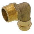 3/4" Copper Press x 1" MIP Forged DZR Brass Transition Elbow (Lead Free) in Muscat Oman