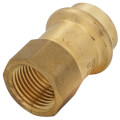 1/2" Copper Press x 3/8" FIP DZR Brass Transition Adapter (Lead Free) in Muscat Oman