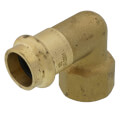 1/2" Copper Press x FIP Forged DZR Brass Transition Elbow (Lead Free) in Muscat Oman