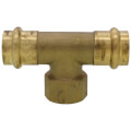 3/4" Press × Press × FIP Brass Transition Tee (LF) in Muscat Oman